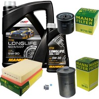Mann Inspektionspaket 6L Mannol Longlife 5W-30 FüR Saab 900 II Cabriolet 9-3