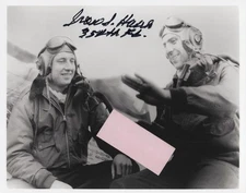 WW2 Dean S. Hauck 354th FG Mustang Ace - Hand SIGNED Photo