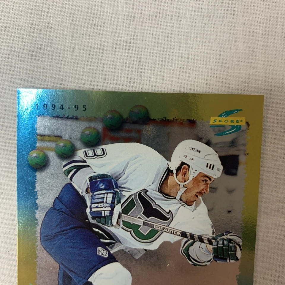 Geoff Sanderson #144 1994 Score Gold Line Hartford Whalers Hockey Card NHL NM - Image 4 of 4