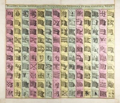 Flags Ships Flags Ship Naval Marine Nautical Flag Chart Seutter 1730 ...