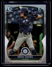 2023 Bowman Draft Chrome Refractors Brock Rodden RC Seattle Mariners #BDC-171