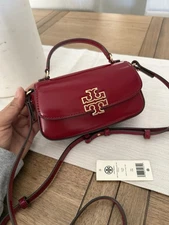 Tory Burch Britten Mini Top Handle Crossbody 153726 Bartlett Red NWT