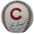 Lee Smith Signed Chicago Cubs Logo Baseball w/ Cubs HOF 2021 JSA WITNESS COA
