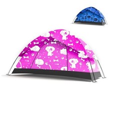 KidzAdventure 2 in 1 Indoor/Outdoor Tent for Kids, Pink 2 layer waterproof