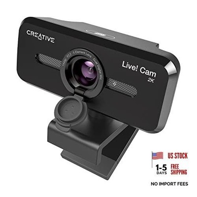 Live! Cam Sync V3 2K QHD USB Webcam with 4X Digital 2K QHD with SmartComms Kit