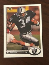 1991 Upper Deck - Bo Jackson #155 NFL Football Raiders HOF
