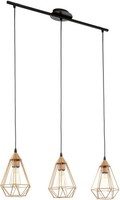 Eglo 3Er Pendelleuchte Tarbes Kupfer-Schwarz 79 X 17,5 Cm E27 Pendelleuchte