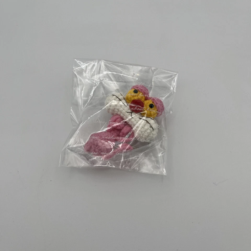 The Pink Panther Crochet Keychain Handmade - Image 3 of 3