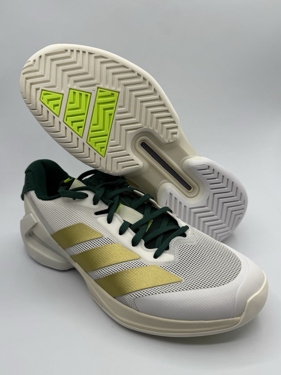 adidas Adizero Ubersonic 5 Mens Tennis Shoe White Gold  display picture 1