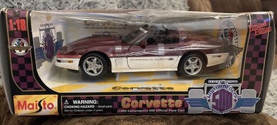 Maisto Limited Edition 1995 Corvette Indy 500 Official Pace Car 1:18 NIB #31825