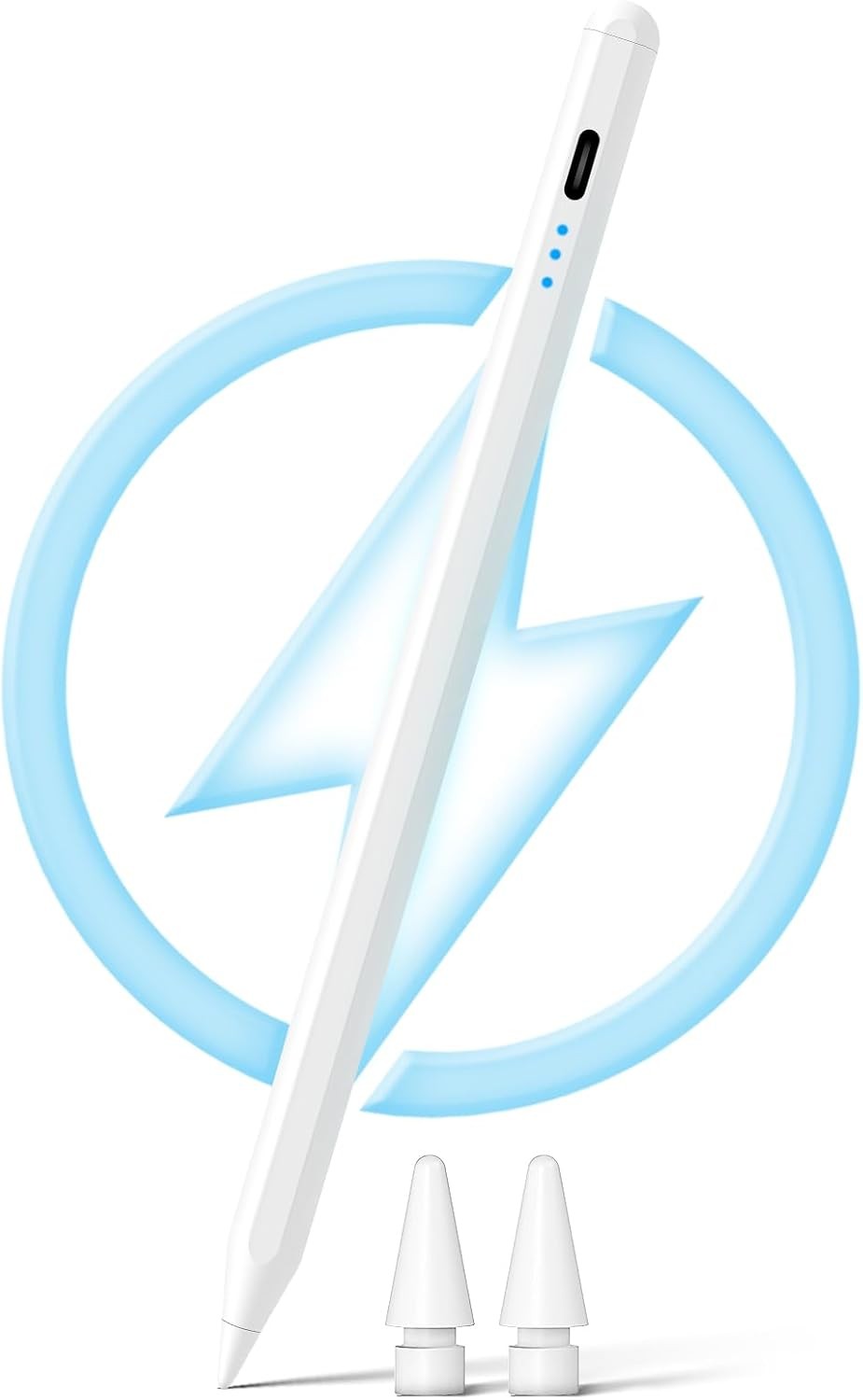 iPad Pencil 2nd Gen Stylus for iPad 6/7/8/9/10 in White