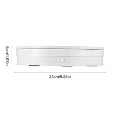 25cm/ 10 Inch Motorized Rotating Display Stand With LED Light 360 Rotatable