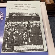 Raith Rovers V Stenhousemuir 86/87 Reserves