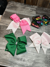 Lot of 4 Cheer oversized hair bows, jojo Siwa