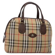 Borsa a mano Burberrys Nova Check tela beige oro originale 134084