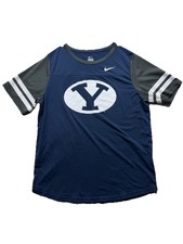 Nike BYU Cougars Brigham Young University 33149X-BY1 Blue T Shirt Women’s XL