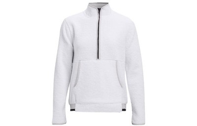Under Armour Sweatshirts Women's White Stand Collar Moderate Regular 1366355-100