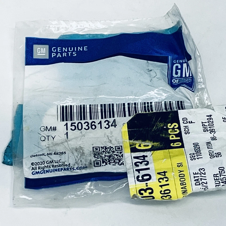 Placa de identificación emblema cabina exterior GM 15036134 GMC genuina OEM NUEVO Foto 3 de 3