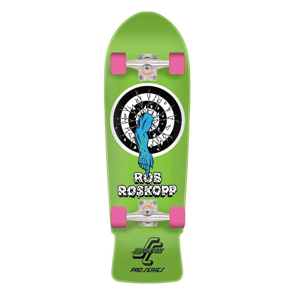 Santa Cruz Skateboard Complete Old School Rob Roskopp One Green 10