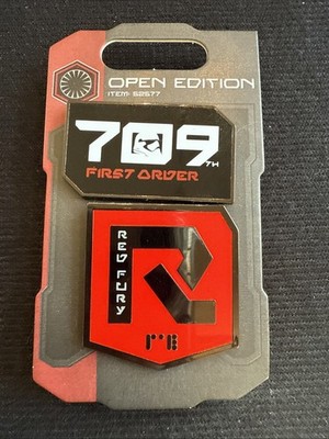 Star Wars Galaxy's Edge 709 First Order Red Fury 2 Pin Set 