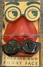 Vintage 1950’s GLENN CONFECTIONS FUNNY FACE WAX CHEWING GUM  In Box  Super Rare!