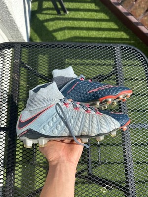 Nike Hypervenom Phantom 3 DF FG Elite ACC Football Boots Blue / Gray Rare EU 40