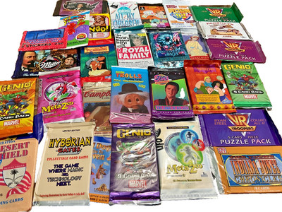 10 New Sealed Vintage 90 s 00 s Non Sports Trading Card Packs NO DUPLICATES!