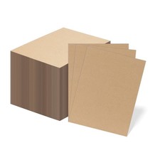 100 Pack 8.5x11 Corrugated Cardboard Sheets, Flat Cardboard Inserts for Shipp...