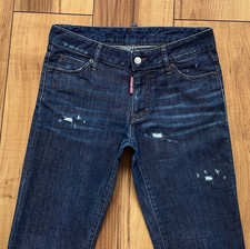100%ORIG DSQUARED MEDIUM WAIST SKINNY CROPPED JEANS GR.ITAL. 40 F/W 17 S75LA0899