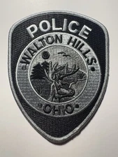 Walton Hills Ohio Police Patch ~ Subdued Colors