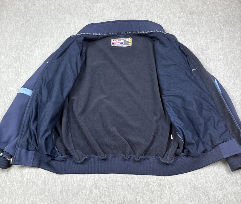 Tampa Bay Rays Jacket Mens XL Navy MLB Baseball Full Zip Therma Base Majestic - Image 4 of 4