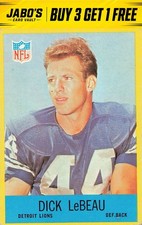 1967 Philadelphia #66 Dick LeBeau Vintage Football Card