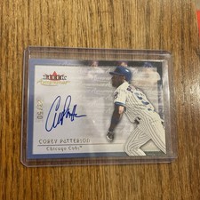 2001 Fleer Autographics Gold Certified Autograph Corey Patterson Auto #23/50 SSP