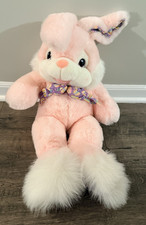Dandee Big Pink Bunny with Easter Egg Design 22"