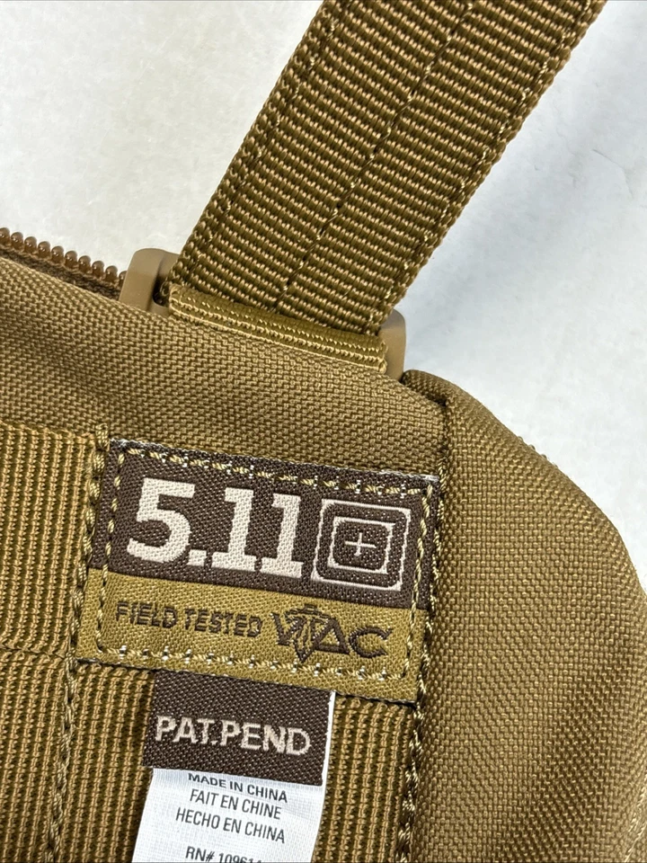 5.11 Tactical Padded 6x6 MOLLE / PALS Pouch, Flat Dark Earth - Image 3 of 4