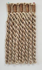 LOT PRICE 10 YARDS - Shoreline Ivory, Beige 5" Bullion Fringe home decor