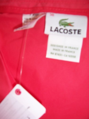 NWT Lacoste Red Strawberry Red Cotton Skirt Misses Size 6 Alligator Logo - Picture 4 of 4