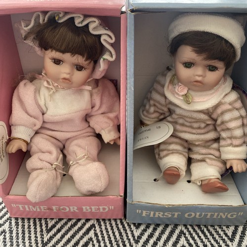 2 regency fine arts porcelain dolls eBay
