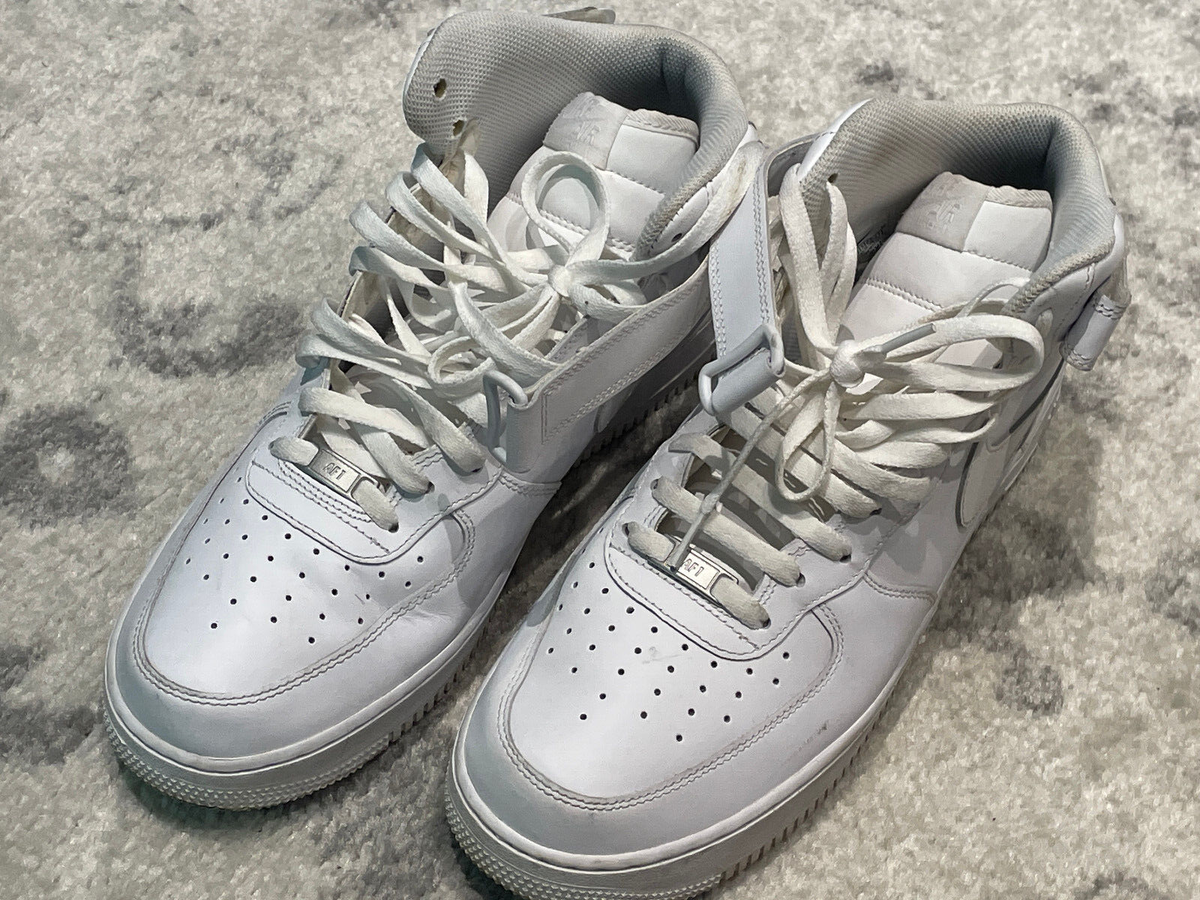 Nike Air Force 1 Mid Top 315123-111 White Basketball Sneakers SZ 13 2018 Nike Air Force 1 Mid  main image 3