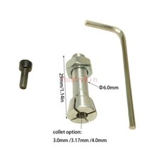 1.25in Electric Spinner Motor Shaft Adapter Screw 3x8mm for RC Model Airplane