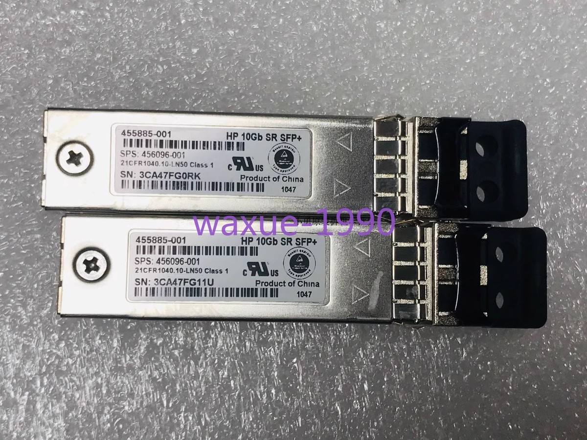 HP 10Gb SR SFP+ トランシーバー 光ファイバー Mod 455885-001