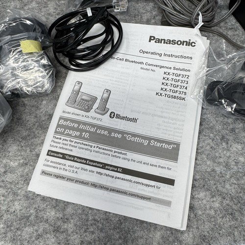 Panasonic 5 Handset Link2Cell Cordless Phone KX-TG585SK - Zdjęcie 11 z 12