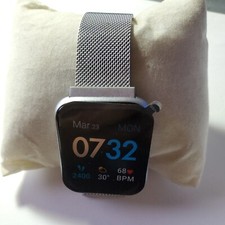 iTouch Air 3 Smartwatch Fitness Tracker: Silver Case with Silver Mesh Strap