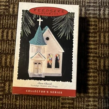 Hallmark Town Church - Nostalgic Houses and Shops #12 - 1995