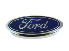 E7HZ-16637-A FORD TRUCK GRILL HOOD EMBLEM ORNAMENT 7-1/2" OVAL METAL HOUSING 