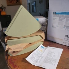 Set of 3 Laticrete Hydro Ban Preformed Triangle Convex Shelves - 11" x 11"