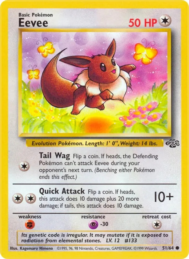 1999 Pokemon Jungle Set - Choose Your Card - 1st Edition