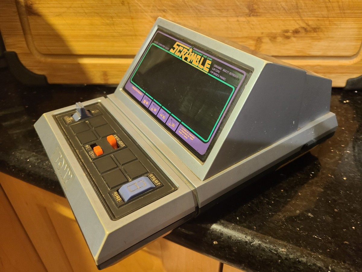 LSIゲーム TOMY SCRAMBLE LSI Game SCRAMBLE Boxed Handheld Console Game TOMY LSI