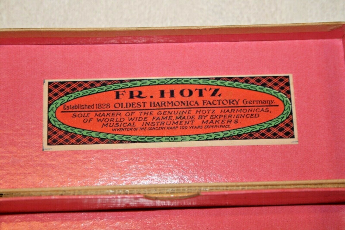 Vintage Melody King Fr. Hotz Germany Hotz Harmonica Double Sided