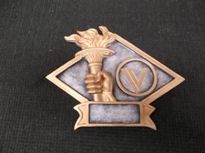 diamond plate victory torch resin award trophy DPS 25 by JDS 8" x 6 1/2"